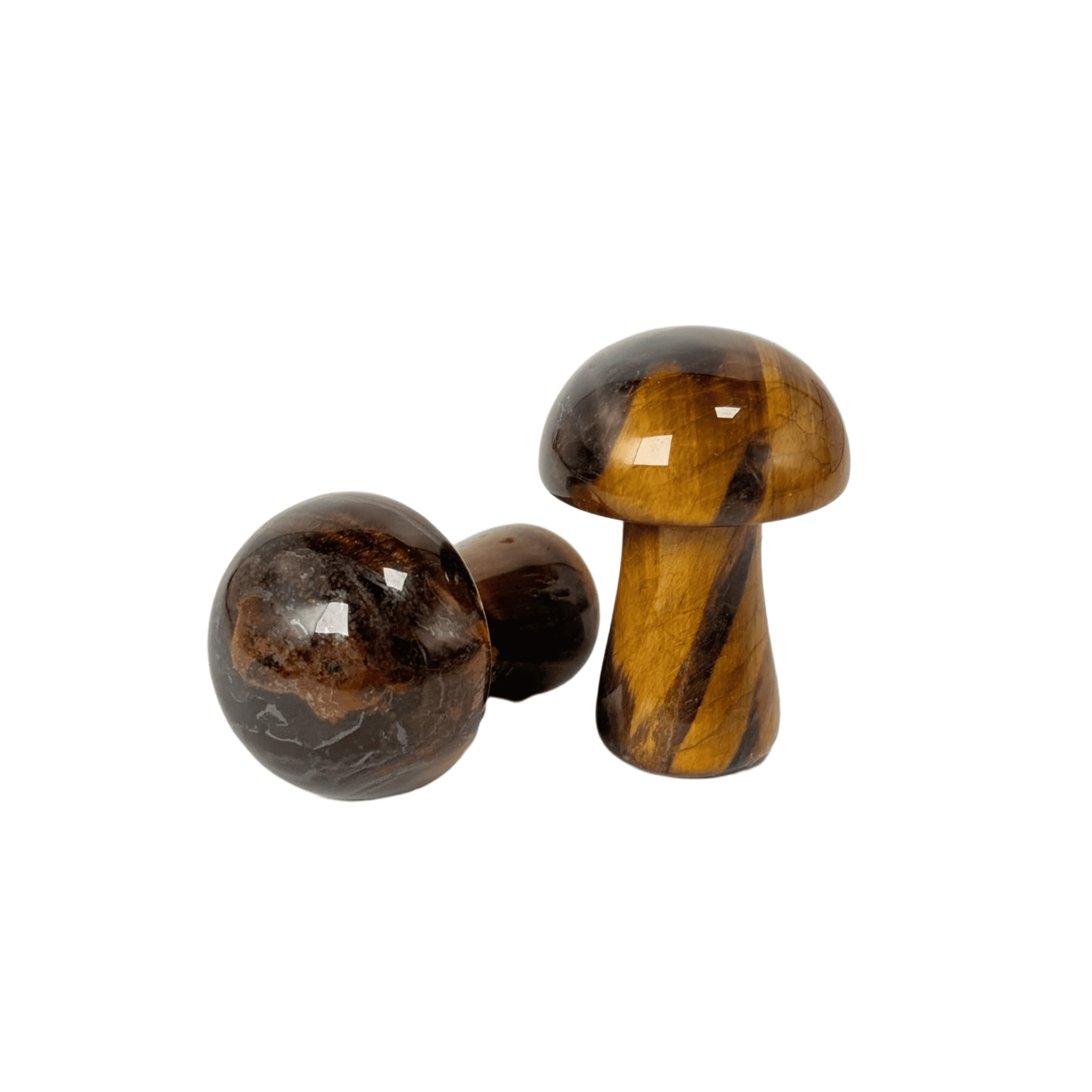 Tiger Eye Crystal Mushroom